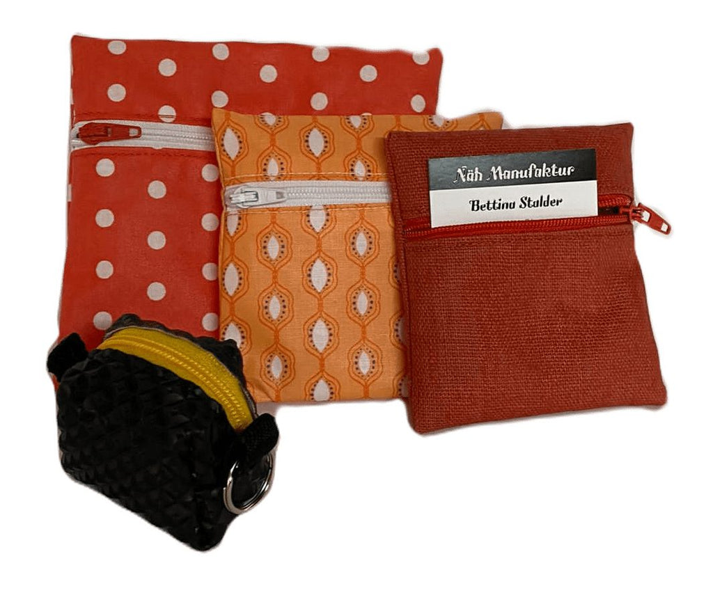 Geschenk-Set orange, handgenäht in der Schweiz