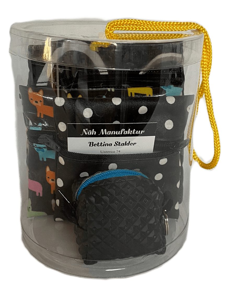 Geschenk-Set schwarz, handgenäht in der Schweiz (Bild 2)