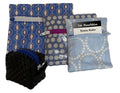 Geschenk Set-hellblau/blau, handgenäht in der Schweiz