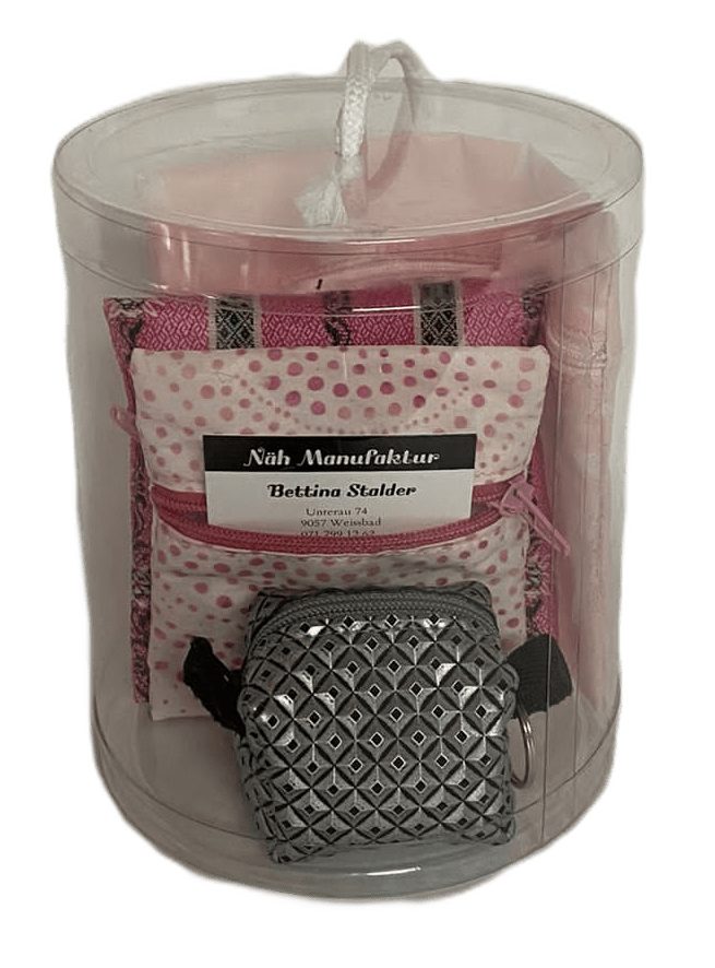 Geschenk-Set rosa, handgenäht in der Schweiz (Bild 2)