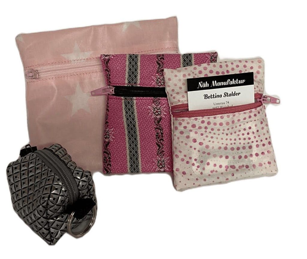 Geschenk-Set rosa, handgenäht in der Schweiz
