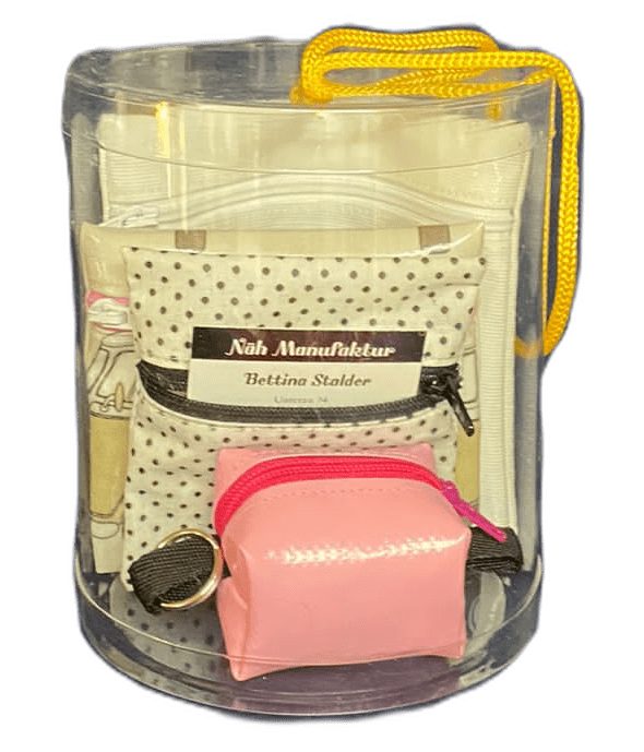 Geschenk-Set weiss-gelb, handgenäht in der Schweiz (Bild 2)