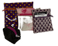 Geschenk-Set violett/lila, handgenäht in der Schweiz