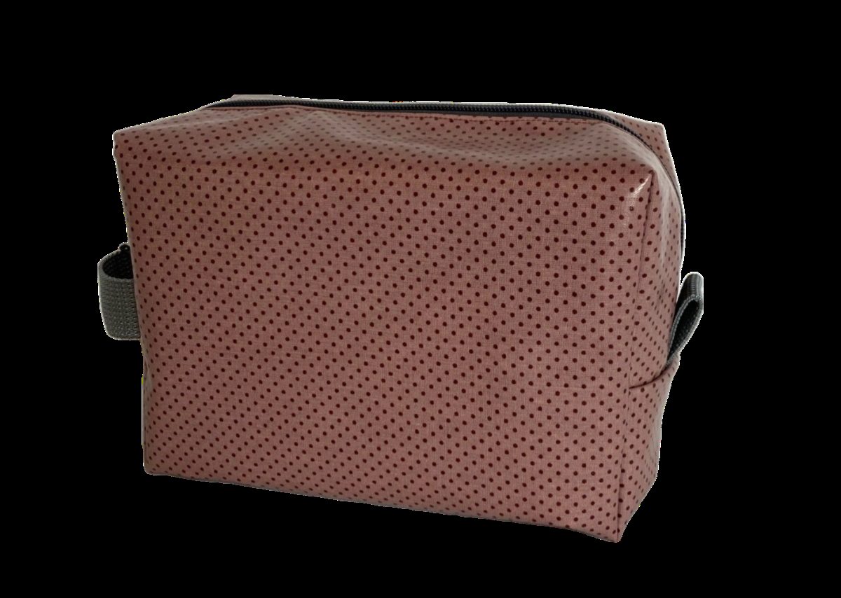 Necessaire rosa gepunktet, handgenäht in der Schweiz
