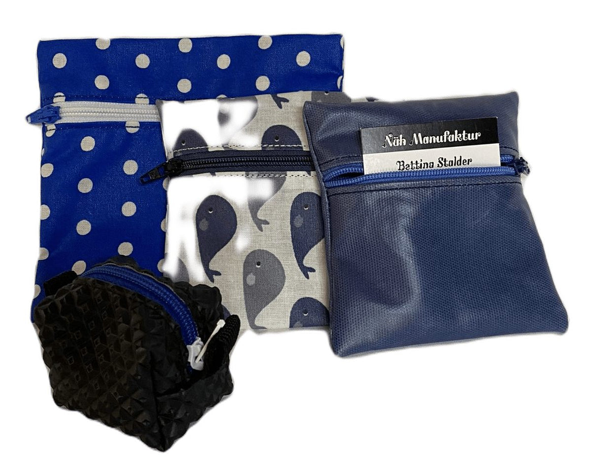 Geschenk-Set blau, handgenäht in der Schweiz