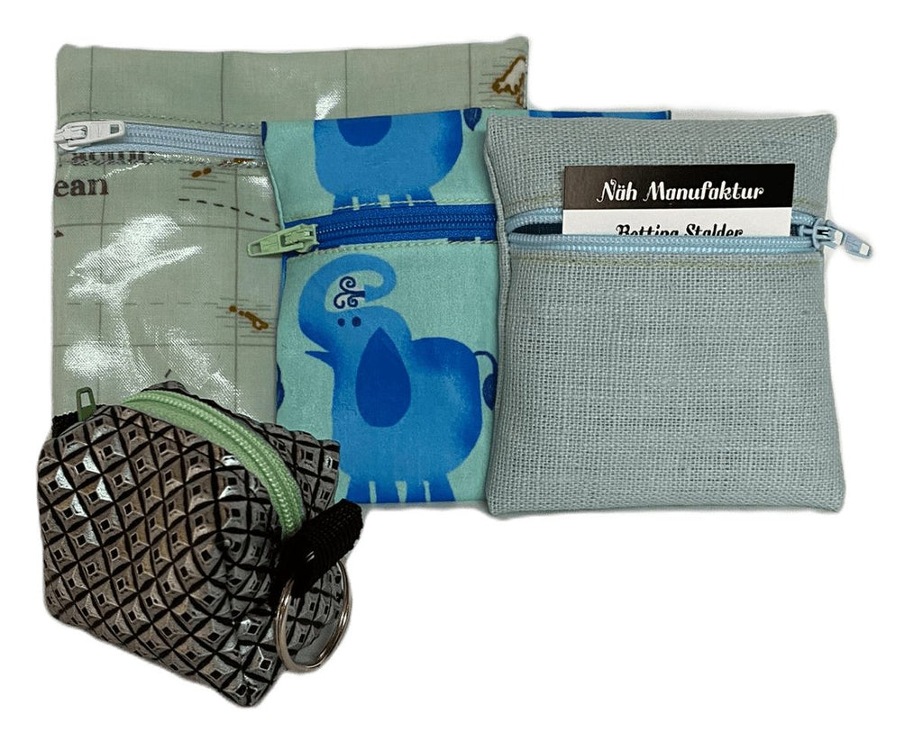 Geschenk-Set hellblau, handgenäht in der Schweiz