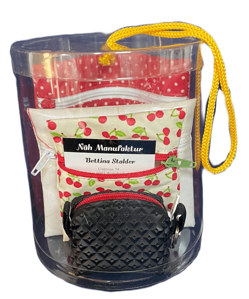 Geschenk-Set rot/weiss, handgenäht in der Schweiz (Bild 2)